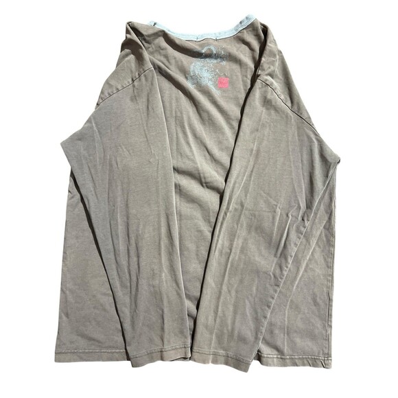 Goo-Coo Monkey Dragon Print Shirt Long Sleeve Grunge Skater Y2K Sz XL - Picture 9 of 12